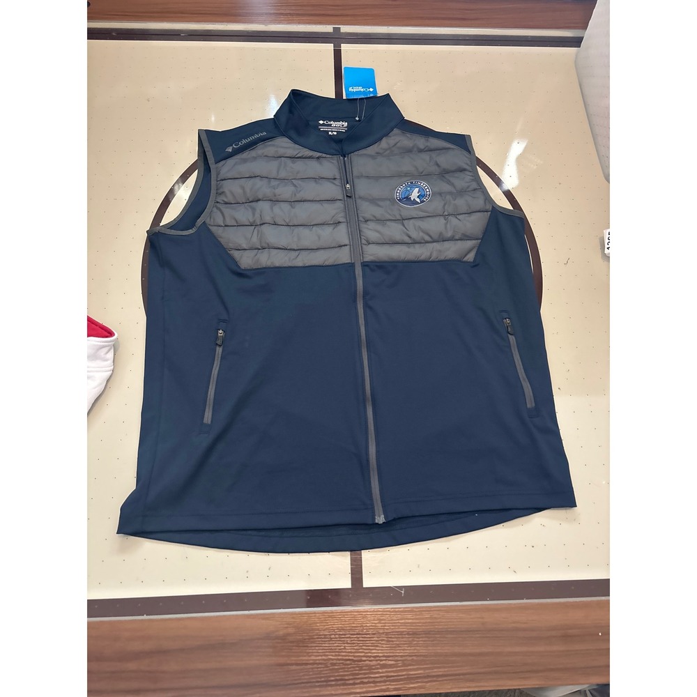 Columbia Golf Minnesota Timberwolves Omni-Wick In The Element Vest Navy Mens XL